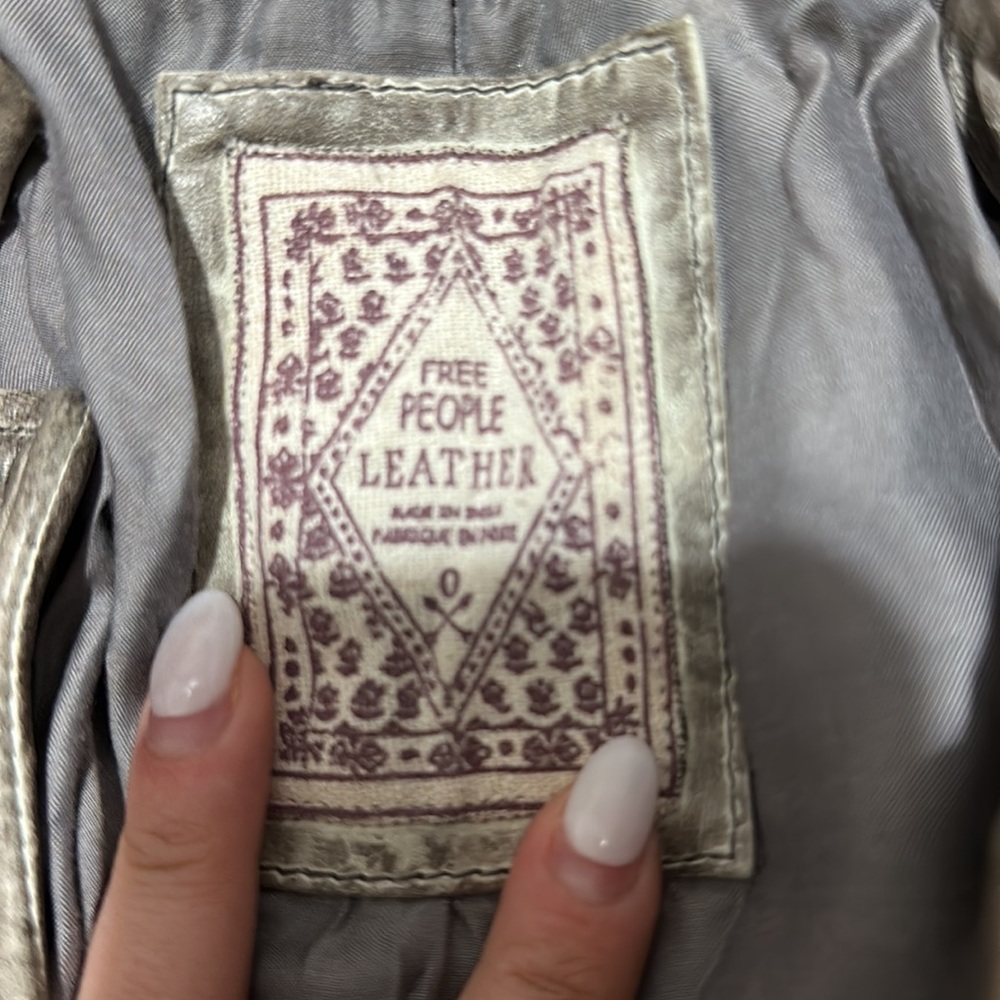 Free People Rumbled Leather jacket - Picture 2 of 9